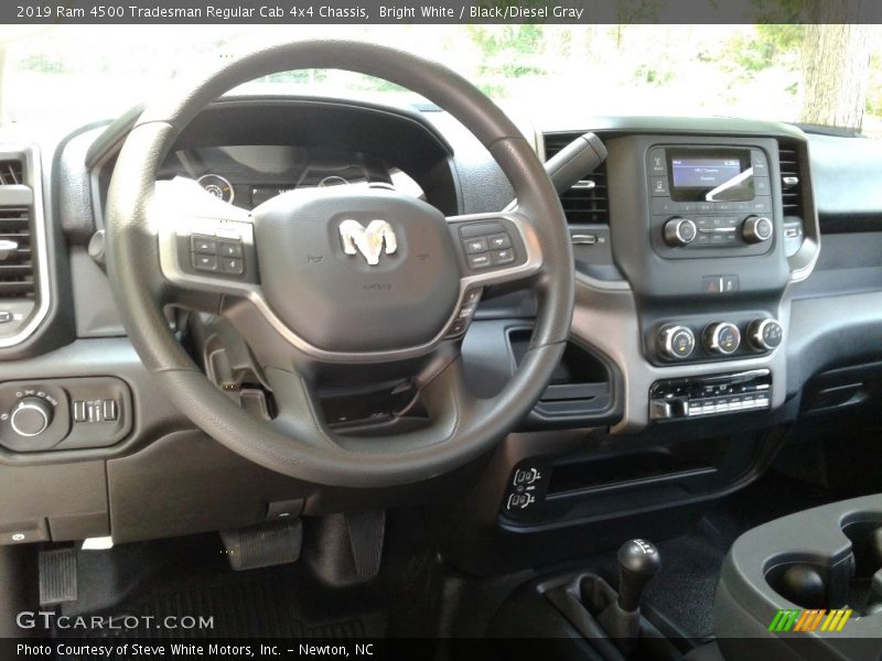 Bright White / Black/Diesel Gray 2019 Ram 4500 Tradesman Regular Cab 4x4 Chassis