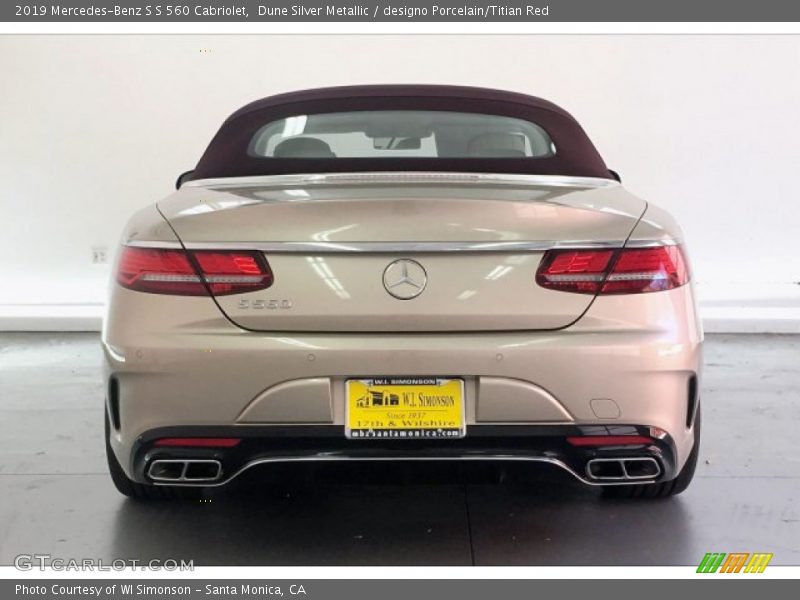 Dune Silver Metallic / designo Porcelain/Titian Red 2019 Mercedes-Benz S S 560 Cabriolet