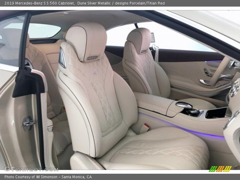  2019 S S 560 Cabriolet designo Porcelain/Titian Red Interior