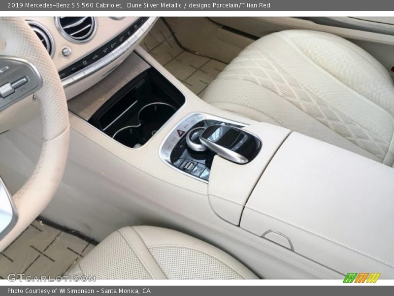 Dune Silver Metallic / designo Porcelain/Titian Red 2019 Mercedes-Benz S S 560 Cabriolet