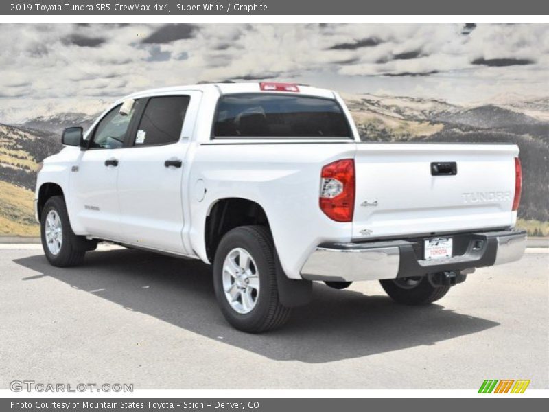 Super White / Graphite 2019 Toyota Tundra SR5 CrewMax 4x4