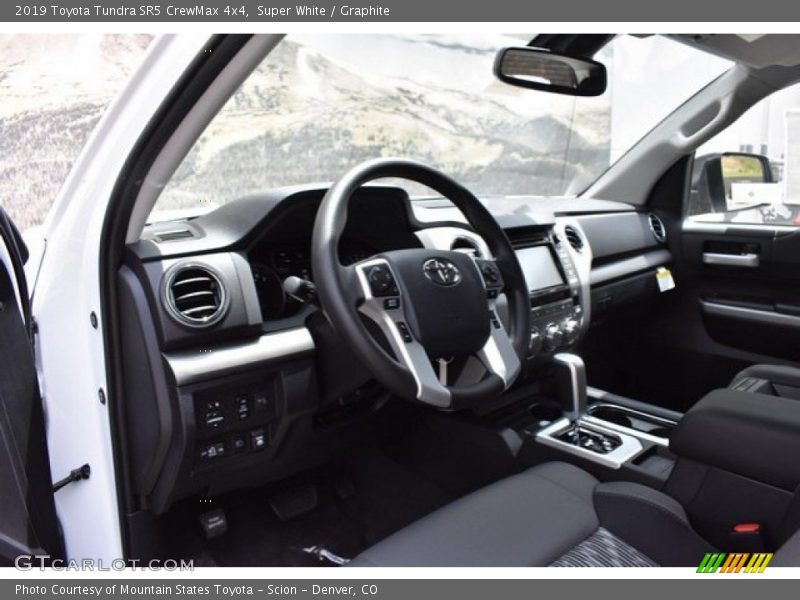 Super White / Graphite 2019 Toyota Tundra SR5 CrewMax 4x4