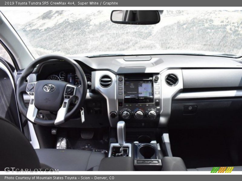 Super White / Graphite 2019 Toyota Tundra SR5 CrewMax 4x4