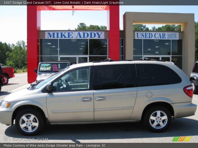 Linen Gold Metallic / Dark Khaki/Light Graystone 2007 Dodge Grand Caravan SXT