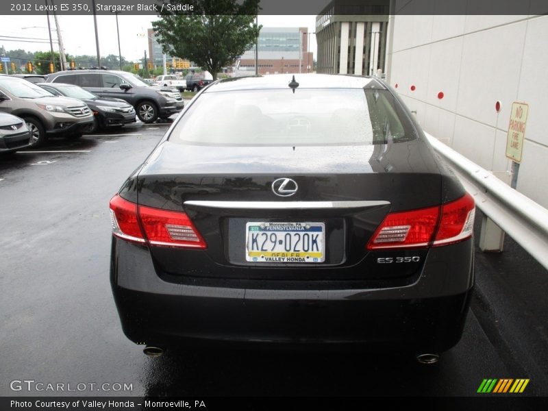 Stargazer Black / Saddle 2012 Lexus ES 350