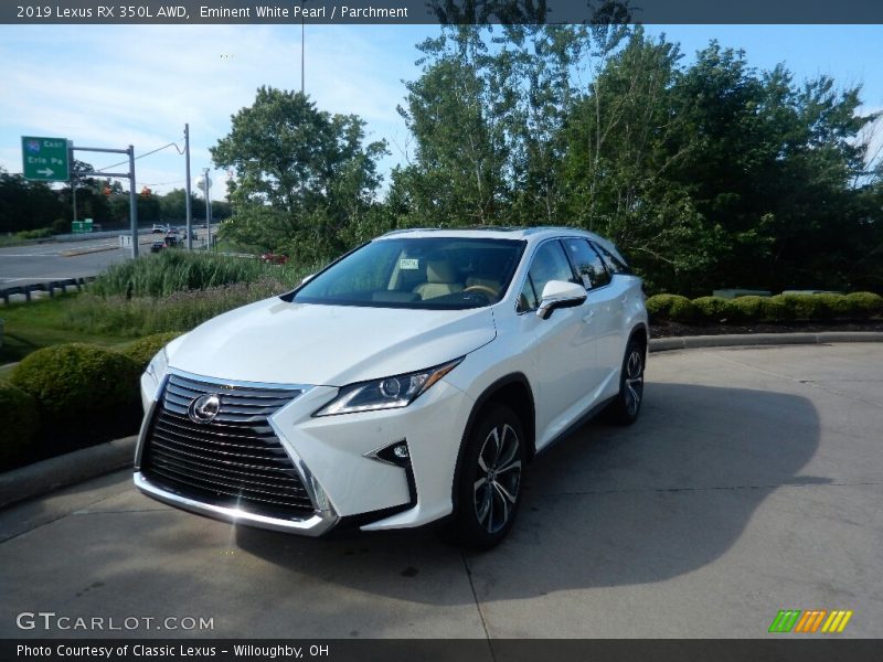 Eminent White Pearl / Parchment 2019 Lexus RX 350L AWD