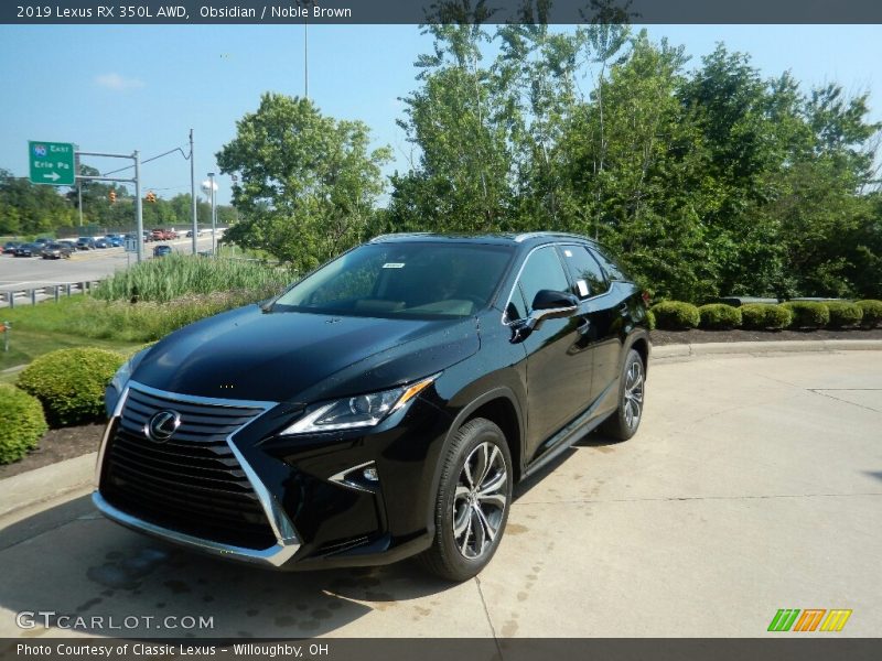 Obsidian / Noble Brown 2019 Lexus RX 350L AWD