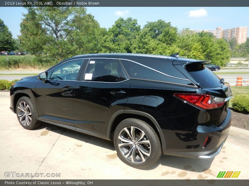 Obsidian / Noble Brown 2019 Lexus RX 350L AWD