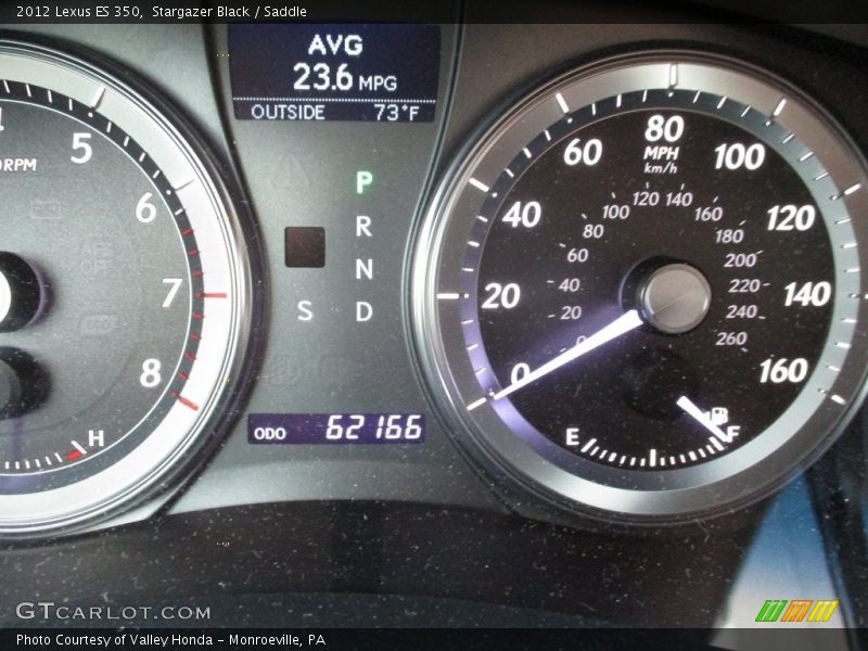 Stargazer Black / Saddle 2012 Lexus ES 350