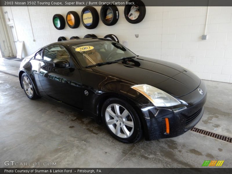 Super Black / Burnt Orange/Carbon Black 2003 Nissan 350Z Touring Coupe