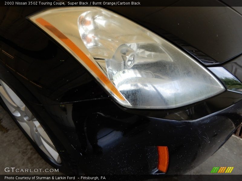 Super Black / Burnt Orange/Carbon Black 2003 Nissan 350Z Touring Coupe