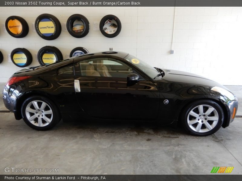 Super Black / Burnt Orange/Carbon Black 2003 Nissan 350Z Touring Coupe