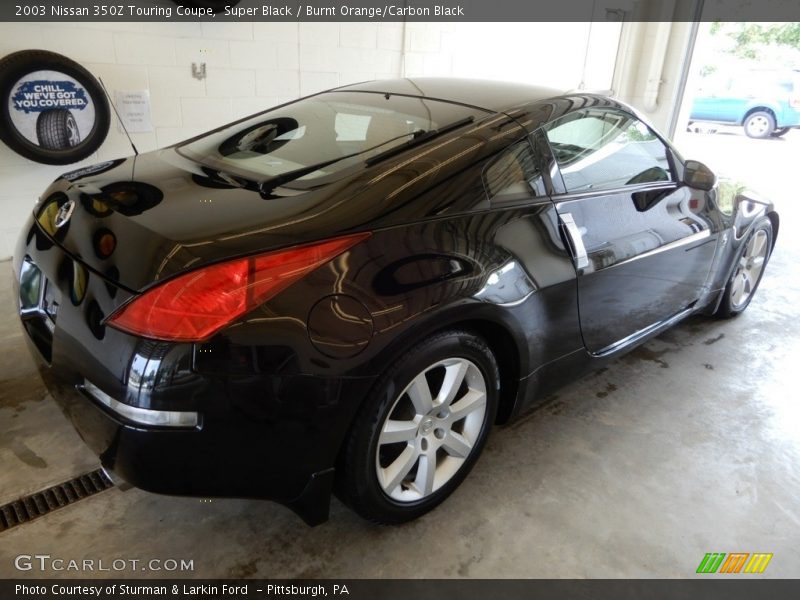 Super Black / Burnt Orange/Carbon Black 2003 Nissan 350Z Touring Coupe