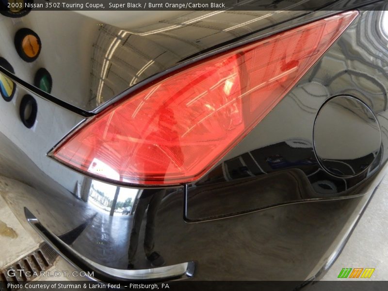 Super Black / Burnt Orange/Carbon Black 2003 Nissan 350Z Touring Coupe