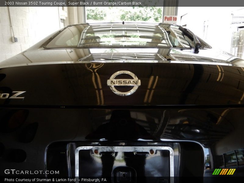 Super Black / Burnt Orange/Carbon Black 2003 Nissan 350Z Touring Coupe