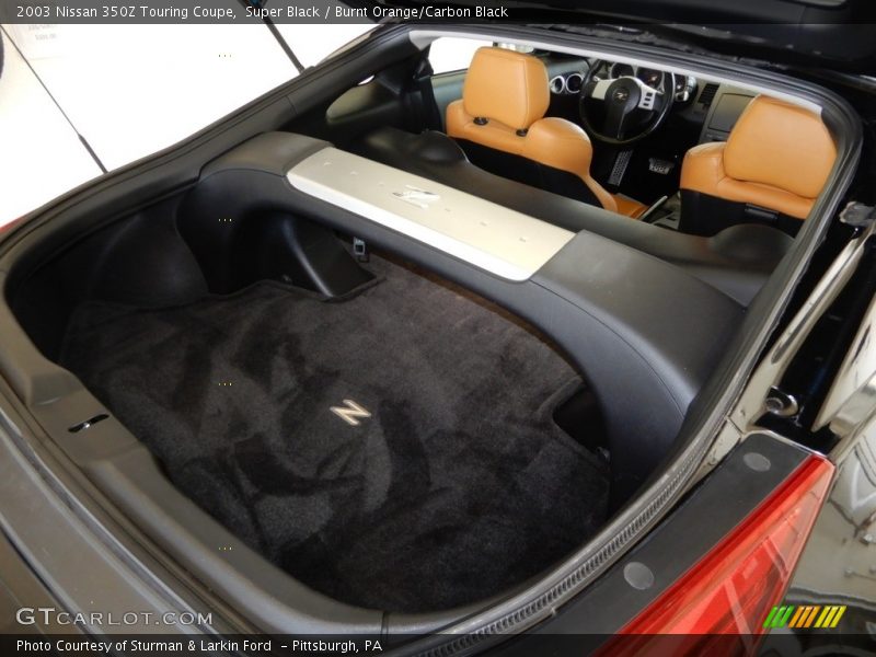 Super Black / Burnt Orange/Carbon Black 2003 Nissan 350Z Touring Coupe