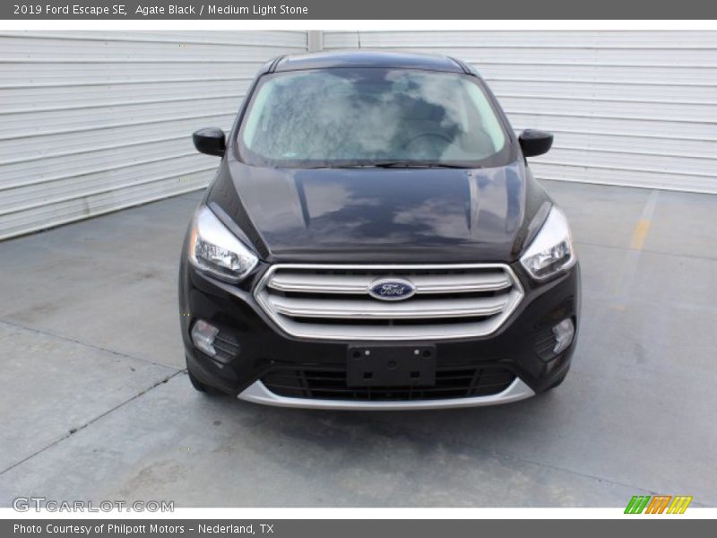 Agate Black / Medium Light Stone 2019 Ford Escape SE