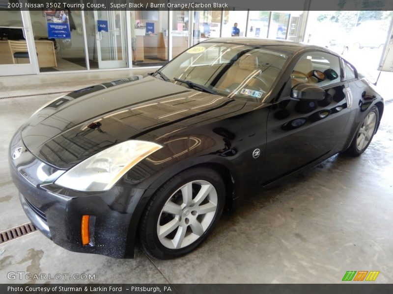 Super Black / Burnt Orange/Carbon Black 2003 Nissan 350Z Touring Coupe