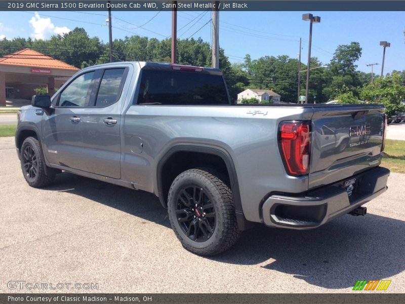 Satin Steel Metallic / Jet Black 2019 GMC Sierra 1500 Elevation Double Cab 4WD