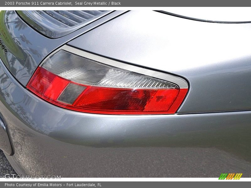Seal Grey Metallic / Black 2003 Porsche 911 Carrera Cabriolet
