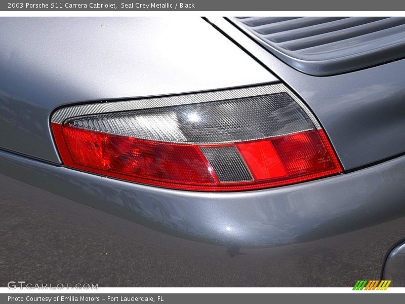 Seal Grey Metallic / Black 2003 Porsche 911 Carrera Cabriolet