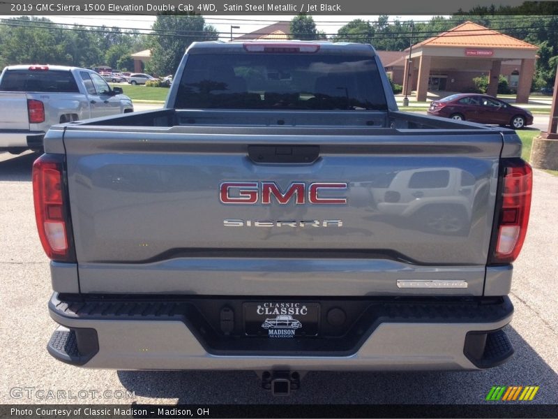 Satin Steel Metallic / Jet Black 2019 GMC Sierra 1500 Elevation Double Cab 4WD