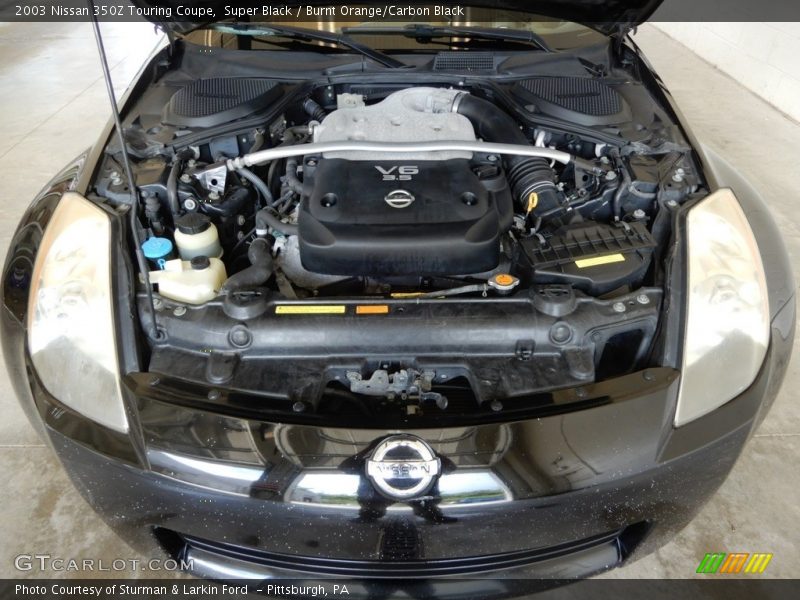 Super Black / Burnt Orange/Carbon Black 2003 Nissan 350Z Touring Coupe