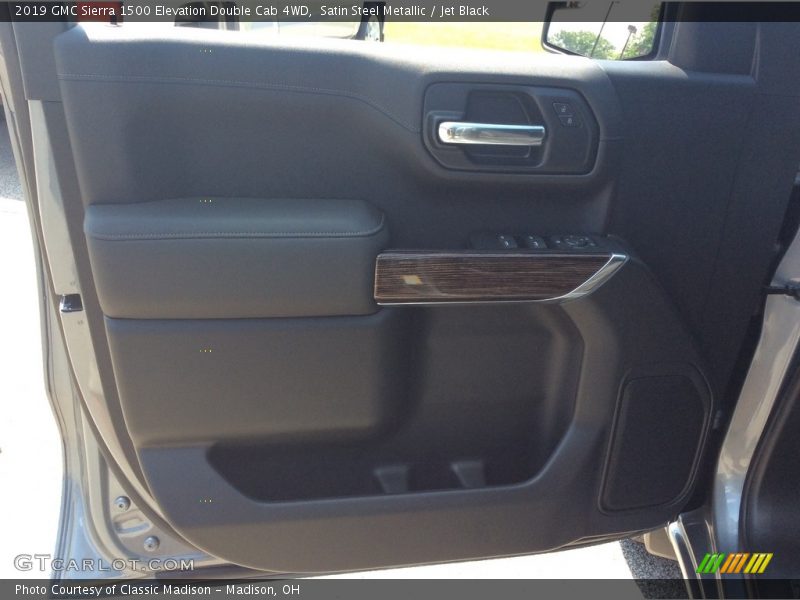 Satin Steel Metallic / Jet Black 2019 GMC Sierra 1500 Elevation Double Cab 4WD