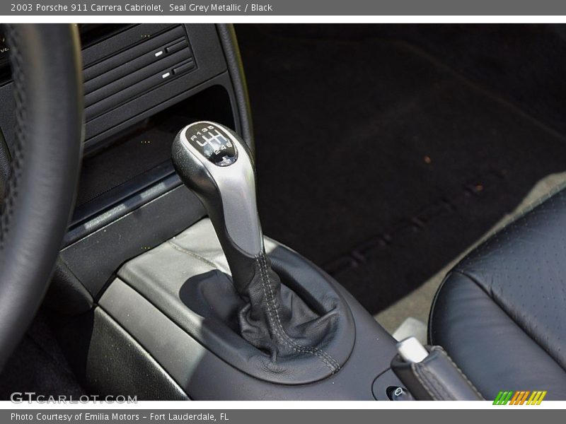 Seal Grey Metallic / Black 2003 Porsche 911 Carrera Cabriolet