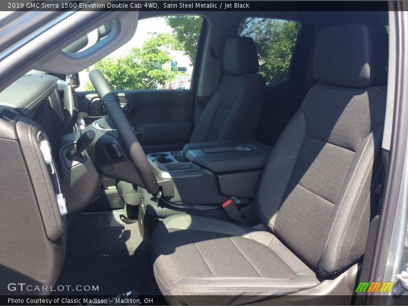 Satin Steel Metallic / Jet Black 2019 GMC Sierra 1500 Elevation Double Cab 4WD