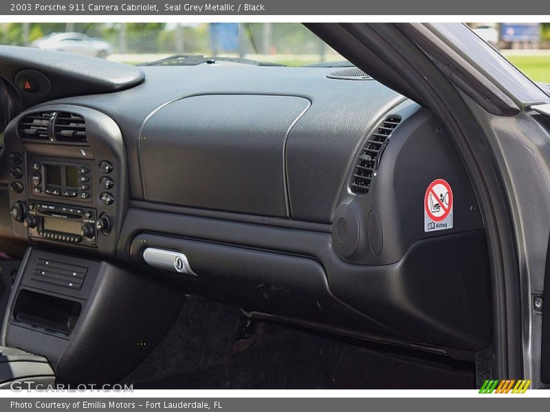 Seal Grey Metallic / Black 2003 Porsche 911 Carrera Cabriolet