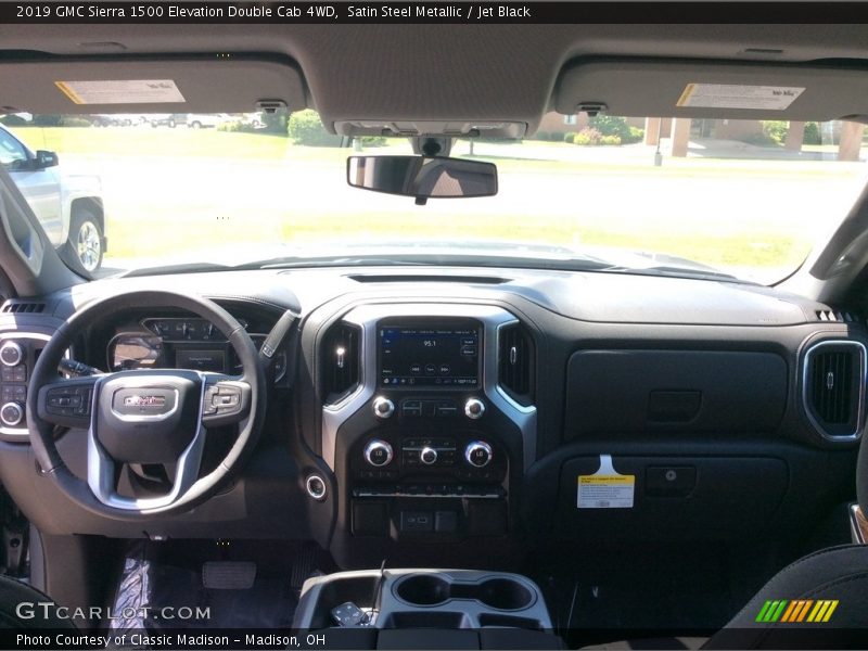 Satin Steel Metallic / Jet Black 2019 GMC Sierra 1500 Elevation Double Cab 4WD