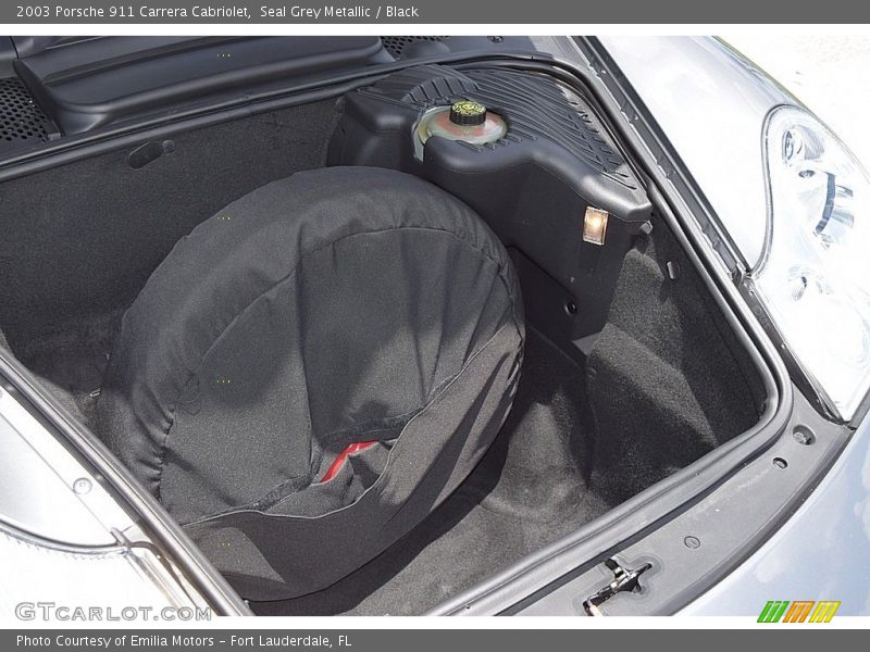 Seal Grey Metallic / Black 2003 Porsche 911 Carrera Cabriolet