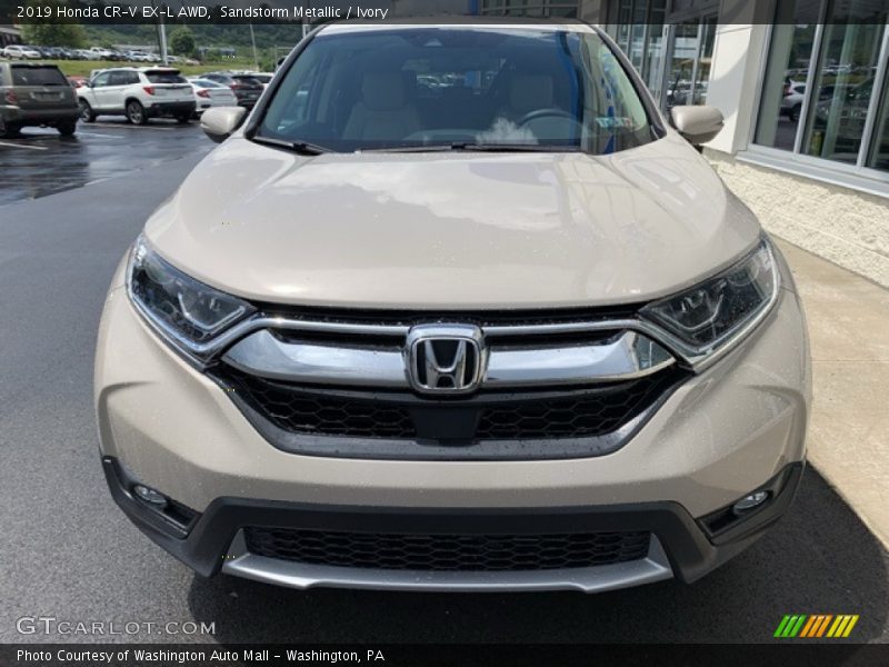 Sandstorm Metallic / Ivory 2019 Honda CR-V EX-L AWD