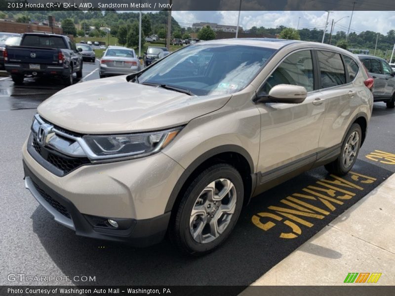 Sandstorm Metallic / Ivory 2019 Honda CR-V EX-L AWD
