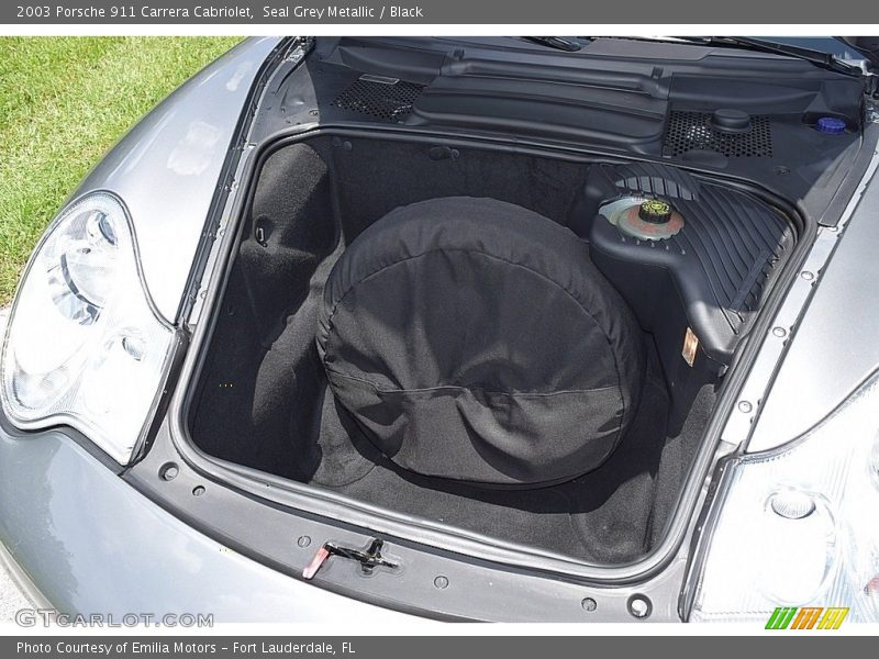 Seal Grey Metallic / Black 2003 Porsche 911 Carrera Cabriolet