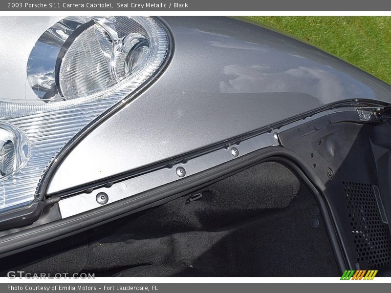 Seal Grey Metallic / Black 2003 Porsche 911 Carrera Cabriolet