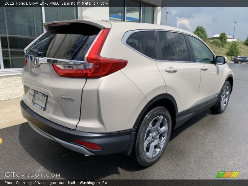 Sandstorm Metallic / Ivory 2019 Honda CR-V EX-L AWD