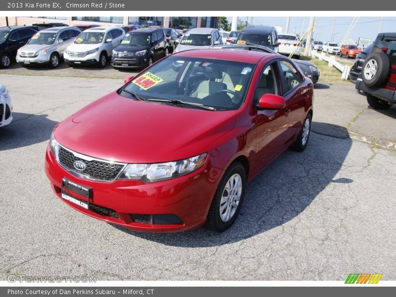 Crimson Red / Stone 2013 Kia Forte EX