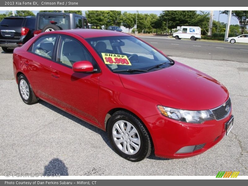 Crimson Red / Stone 2013 Kia Forte EX