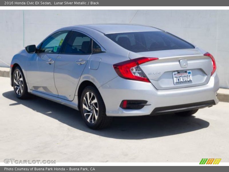 Lunar Silver Metallic / Black 2016 Honda Civic EX Sedan