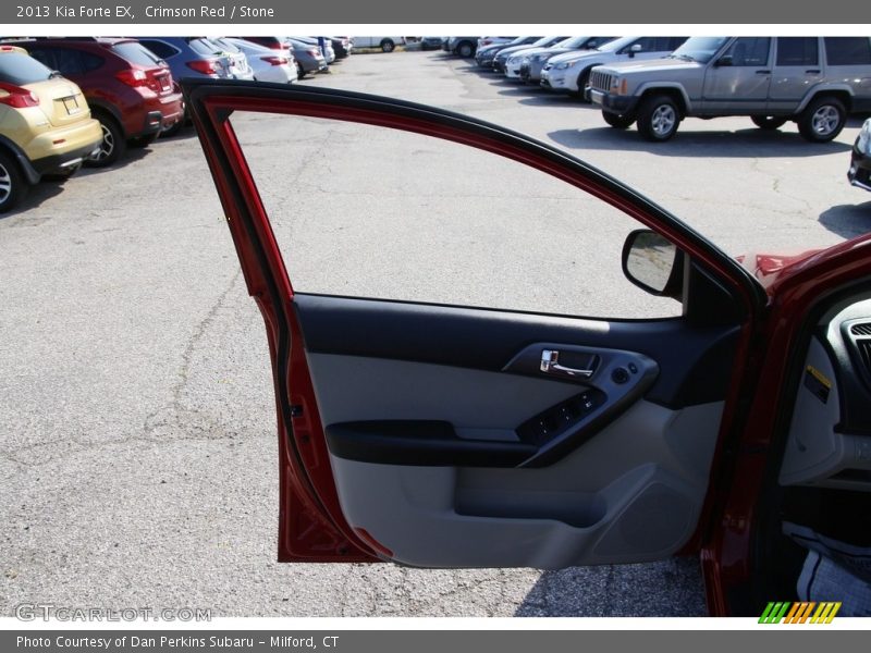 Crimson Red / Stone 2013 Kia Forte EX