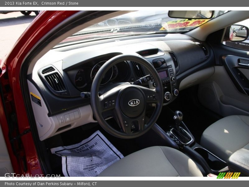 Crimson Red / Stone 2013 Kia Forte EX