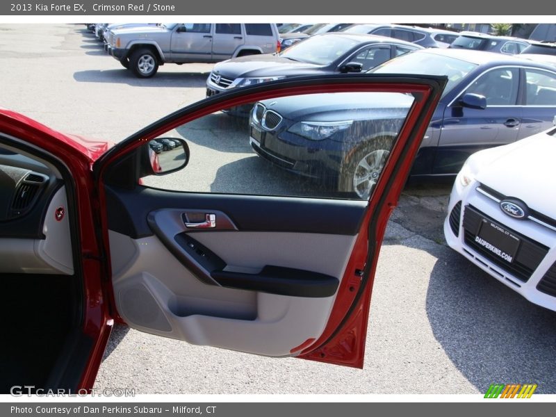 Crimson Red / Stone 2013 Kia Forte EX