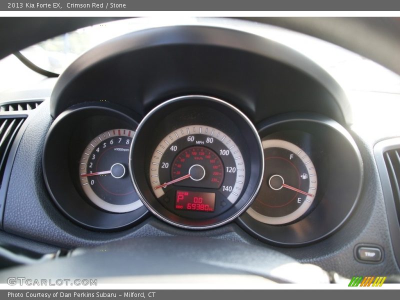 Crimson Red / Stone 2013 Kia Forte EX