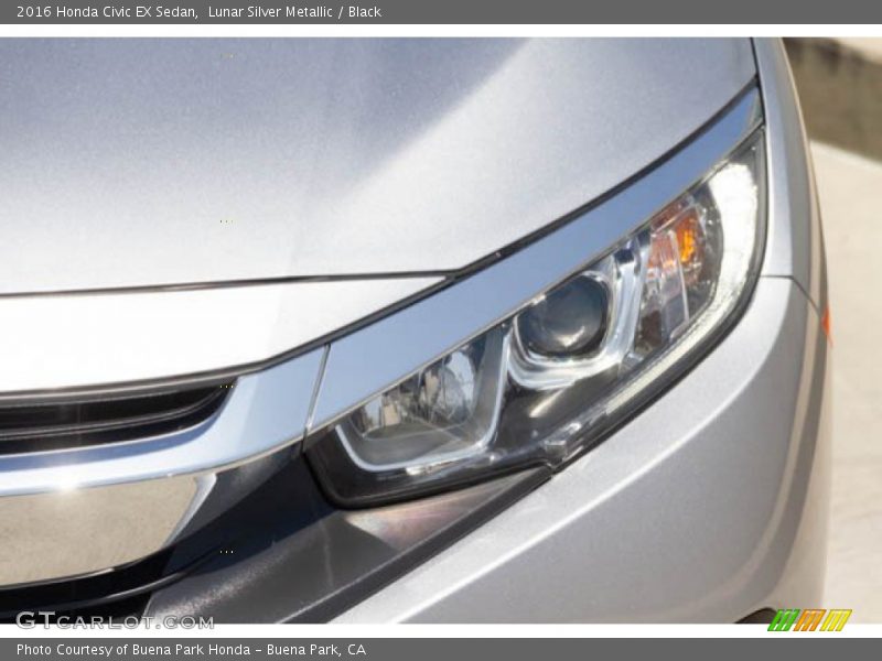 Lunar Silver Metallic / Black 2016 Honda Civic EX Sedan