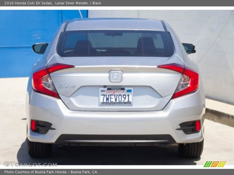 Lunar Silver Metallic / Black 2016 Honda Civic EX Sedan