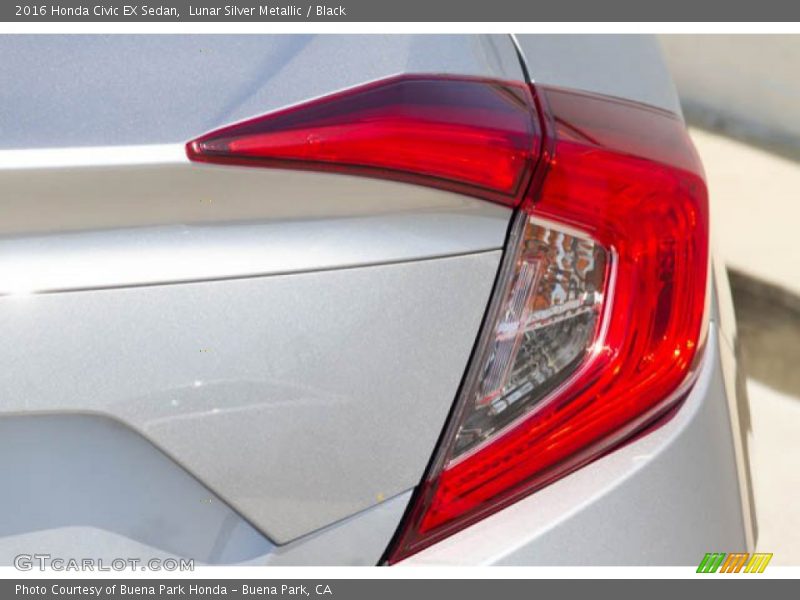 Lunar Silver Metallic / Black 2016 Honda Civic EX Sedan