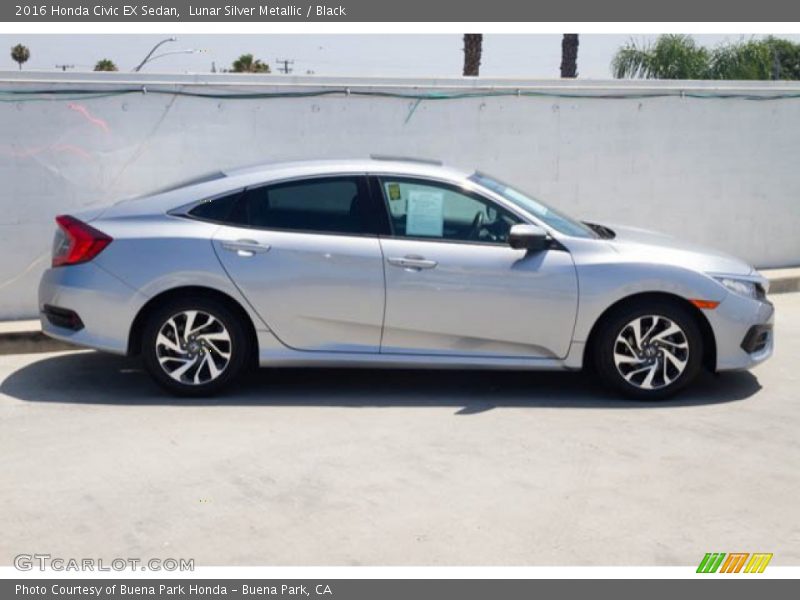 Lunar Silver Metallic / Black 2016 Honda Civic EX Sedan