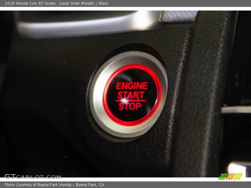 Lunar Silver Metallic / Black 2016 Honda Civic EX Sedan